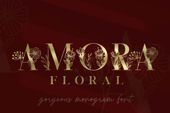 Amora Elegant Monogram: A Decorative Font for Editorial Storytelling