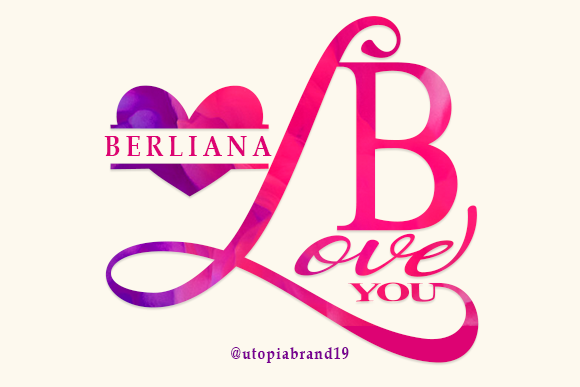 Berliana Monogram: A Sweet Decorative Font with Heartfelt Charm