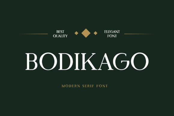 Bodikago: A Serif Font for Modern Brand Storytelling