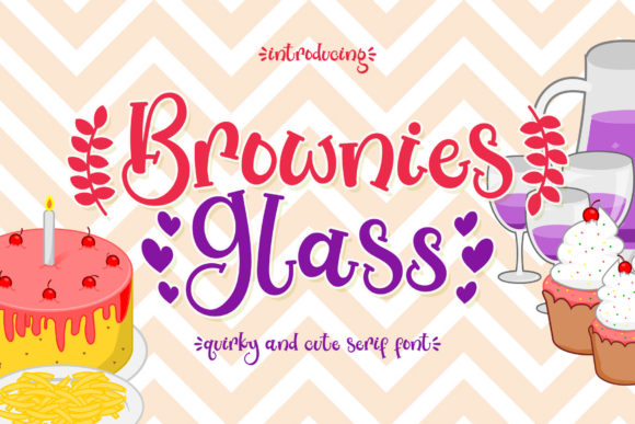 Brownies Glass: A Whimsical Serif Font for Editorial Charm