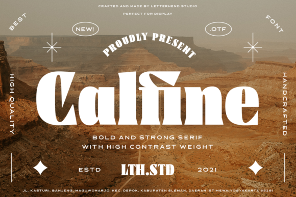 Calfine: A Bold Serif Font Designers Will Love