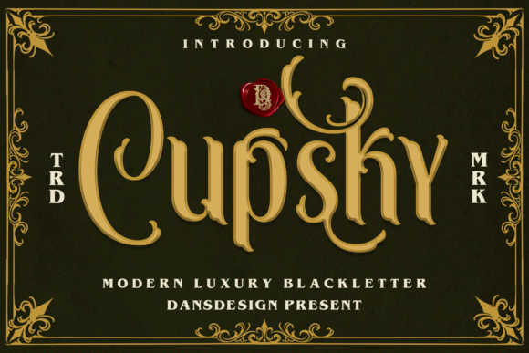 Cupsky: A Victorian Blackletter Font for Marketers