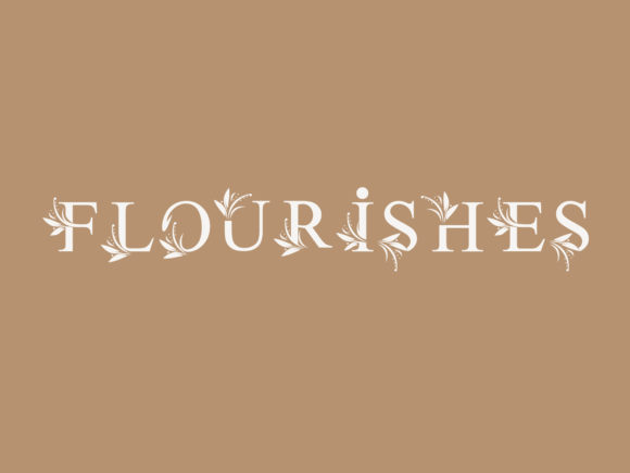 Flourishes Decorative Font Gives Small Brands a Polished, Professional Look