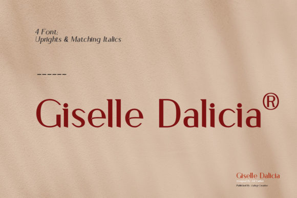 Giselle Dalicia: A Serif Font That Elevates Small Business Branding