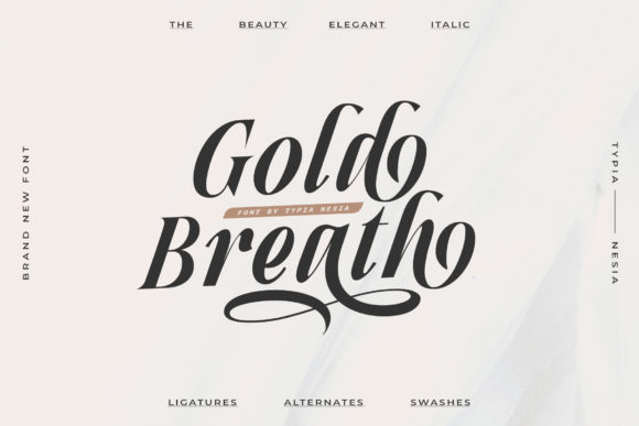 Gold Breath: A Bold Serif Font for Real Branding Projects