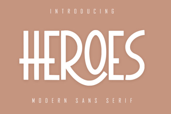 Heroes Font: A Bold Sans Serif for Crafters and Makers