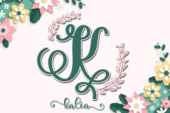Kalia Monogram: A Decorative Font for Thoughtful Editorial Design