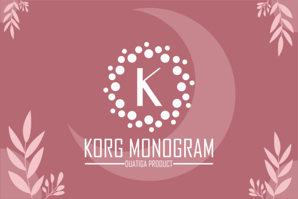 Korg Monogram: A Craft-Focused Decorative Font for Handmade Products
