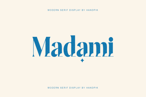 Madami: A Bold Serif Font That Balances Neatness with Character