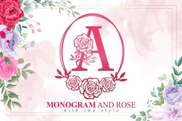 Monogram and Rose: A Decorative Font for Branding