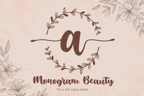 Monogram Beauty Font: Delicate Typography for Memorable Brands