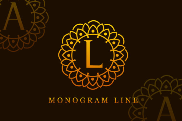 Monogram Line: A Decorative Font for Distinctive Brand Content