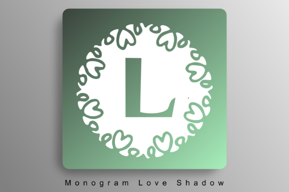 Monogram Love Shadow: A Decorative Font for Handmade Products