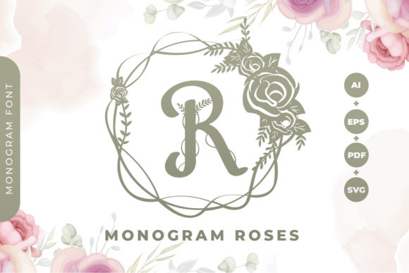 Monogram Roses: A Decorative Font with Editorial Grace