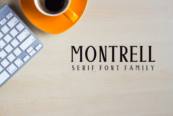 Montrell: An Elegant Tall Serif Font for Handmade Products