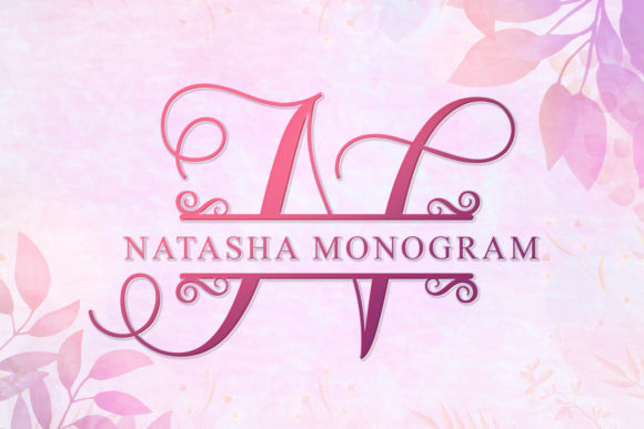 Natasha Monogram: A Dainty Font for Handmade Products