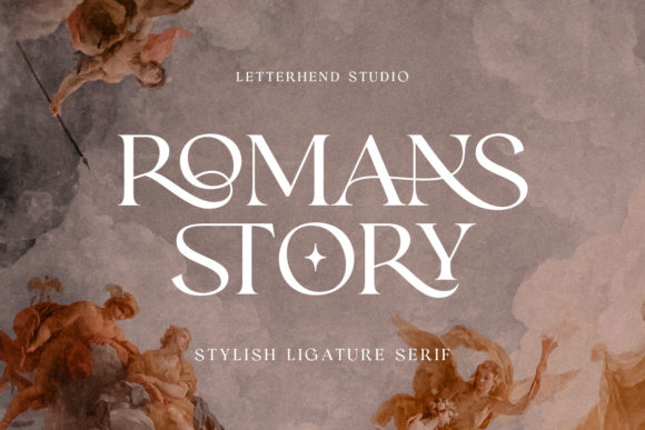 Romans Story: A Delicate Serif Font for Handmade Labels and Paper Goods