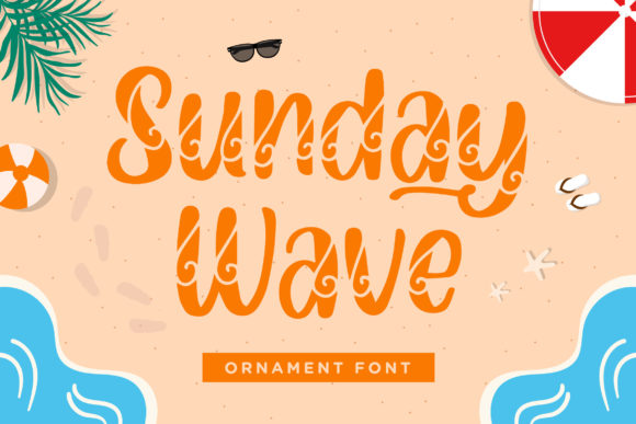 Sunday Wave: A Decorative Font for Thoughtful Branding