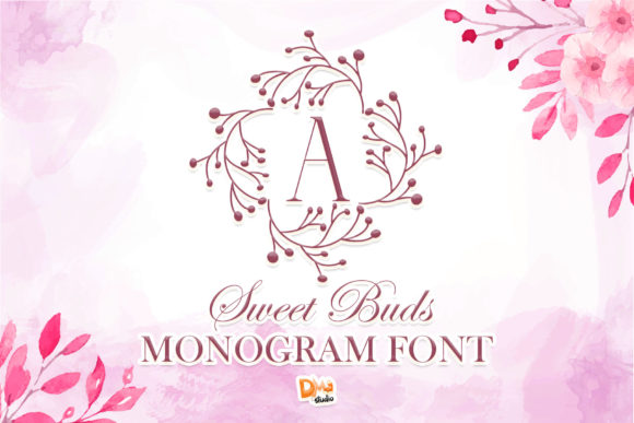 Sweet Buds Monogram: A Delicate Typeface for Editorial Storytelling
