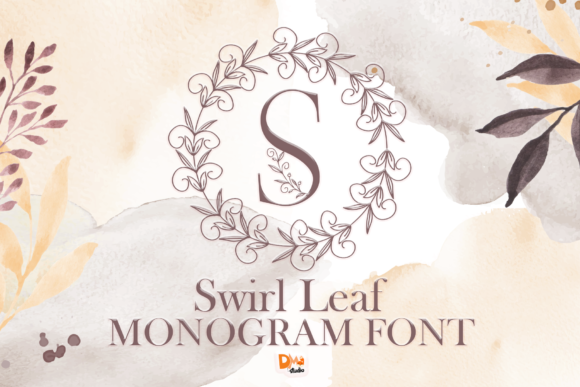 Swirl Leaf Monogram: A Decorative Typeface for Web Designers