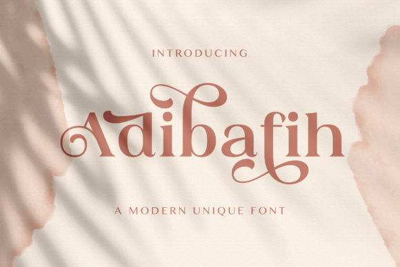 The Adibafih Serif Font: A Bold, Elegant Typeface for Handmade Products