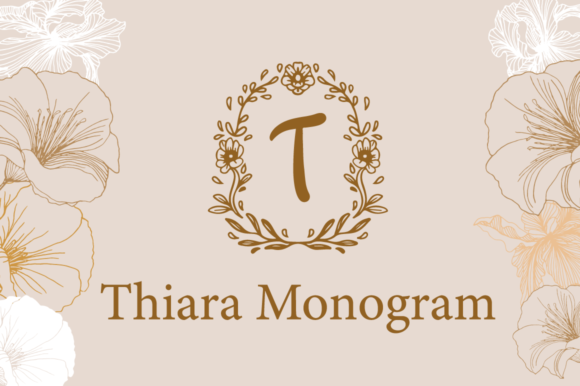 Thiara Monogram Brings Floral Charm to Branding Projects