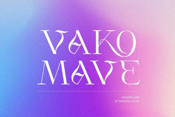 Vako Mave: A Serif Font That Makes Digital Layouts Pop