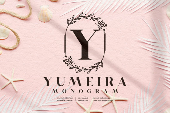 Yumeira Monogram: A Decorative Font for Elegant Brand Identity