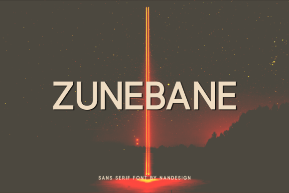 Zunebane: A Clean Sans Serif Typeface for Real Brand Work